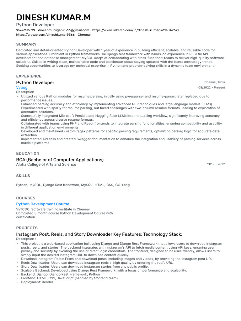 Career Objective: Python Developer | PDF | Python (Programming Language ...