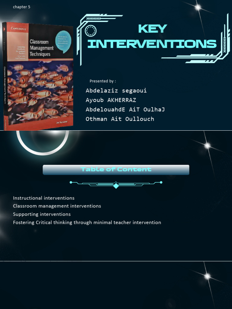 Key Classroom Interventions for Teachers | PDF | Learning | Teachers