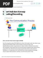 Teori Encoding/Decoding Stuart Hall | PDF