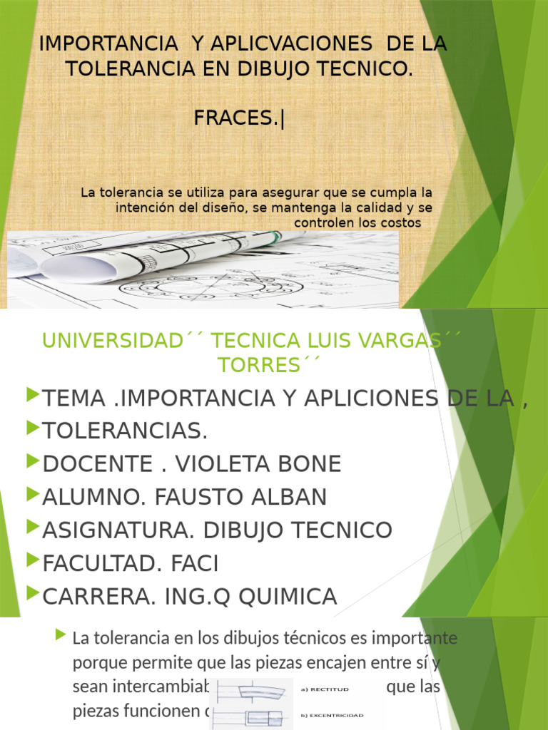 Importancia y Aplicvaciones de La Tolerancia en | PDF