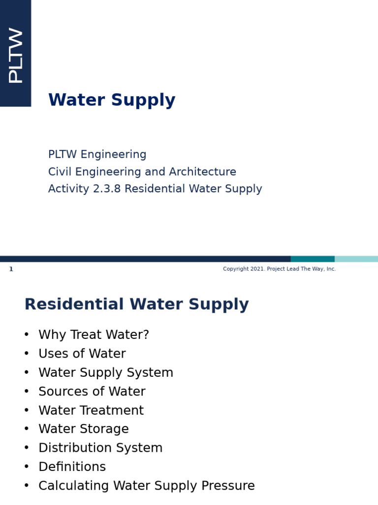 Cea 238 WaterSupply | PDF | Water | Groundwater