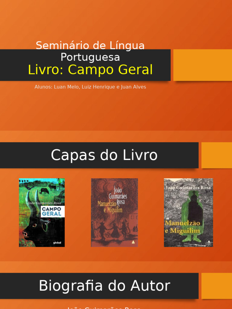 Seminário JGR Campo Geral | PDF