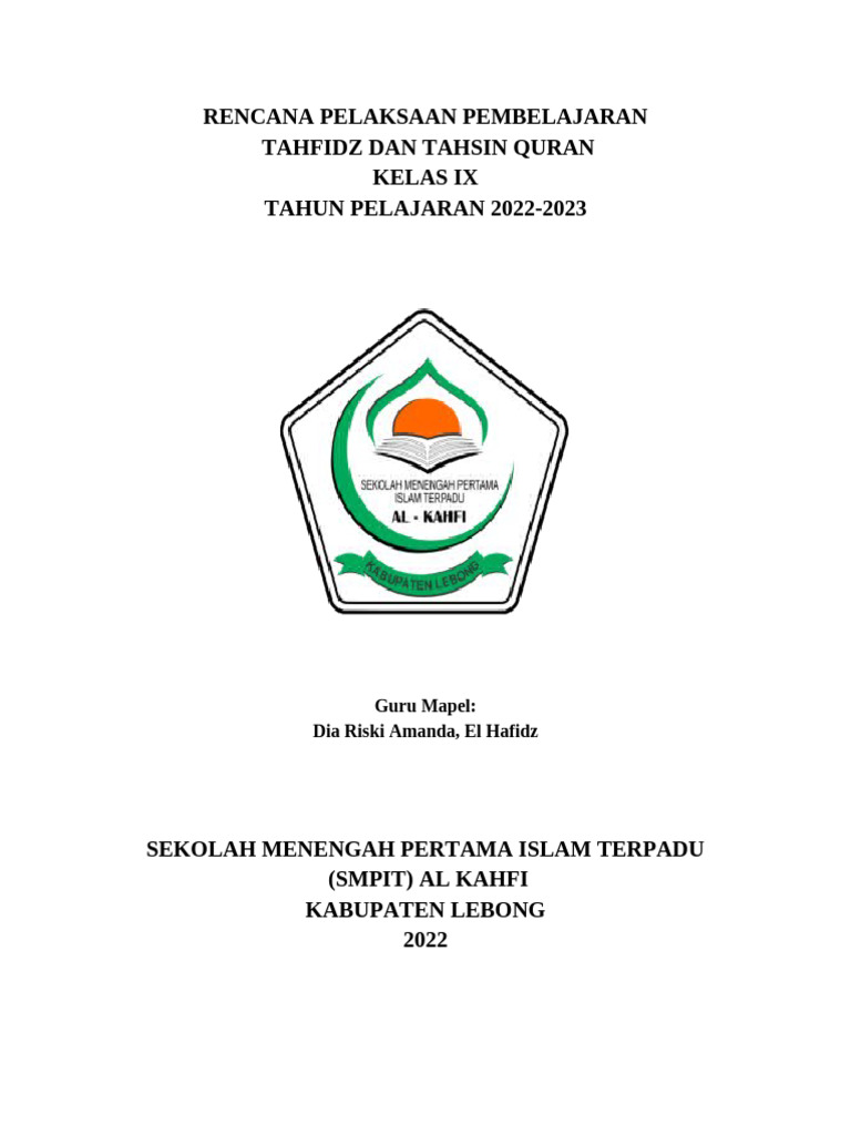 Cover RPP | PDF