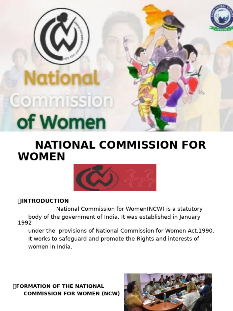 National Commission for Women Overview | PDF | Government Of India ...