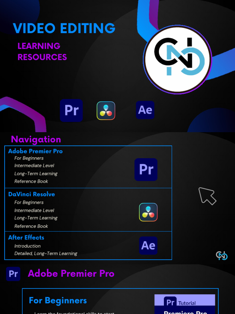 Video Editing Learning Resources CNC | PDF