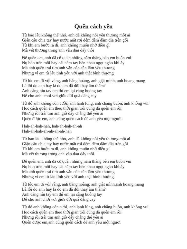 list học lời bài hát | PDF