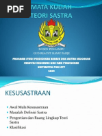 Download Bahan Presentasi Mata Kuliah Teori Sastra by Dedhez Al Anshar SN84101844 doc pdf