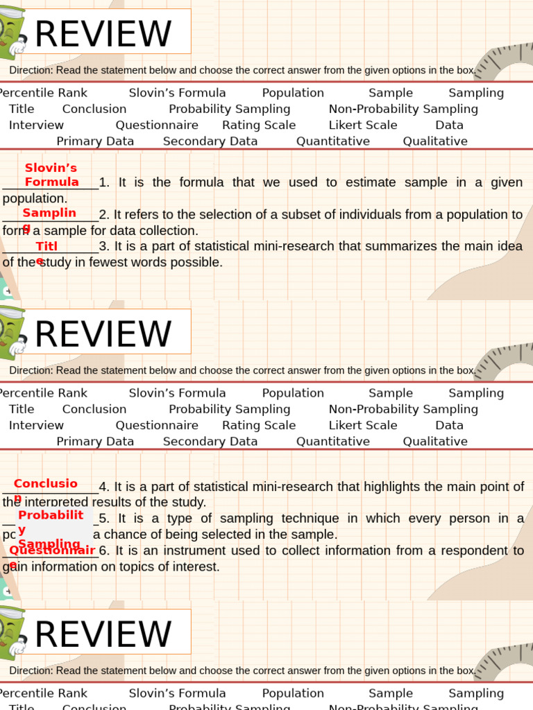 Data Organization and Sampling Techniques | PDF | Sampling (Statistics ...