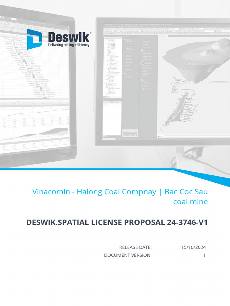 Deswik.Spatial License Proposal 24-3746 | PDF