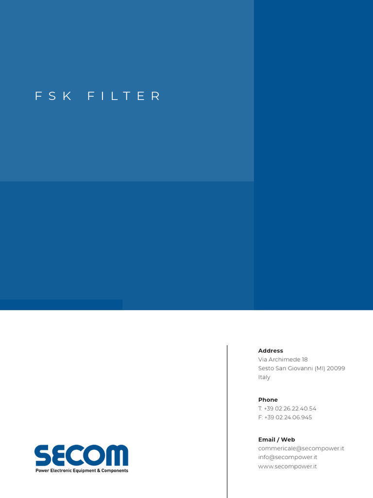 FSK Filter Overview and Specifications | PDF | Power Supply | Rectifier