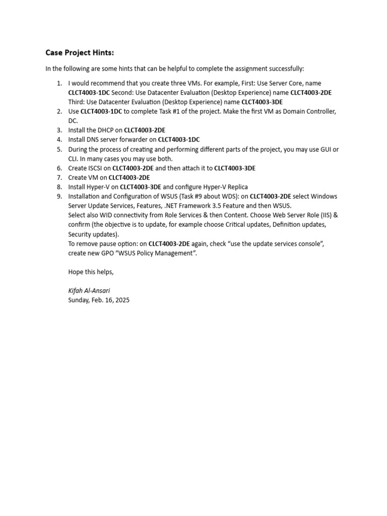VM Setup and Configuration Guide | PDF