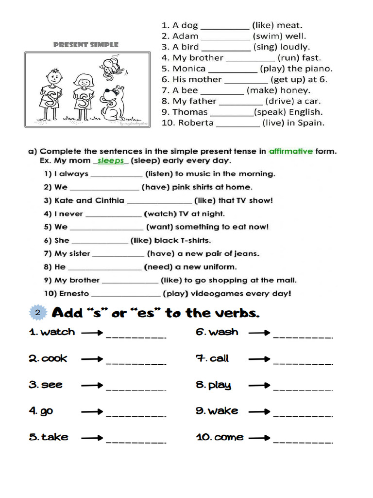 Present Simple | PDF