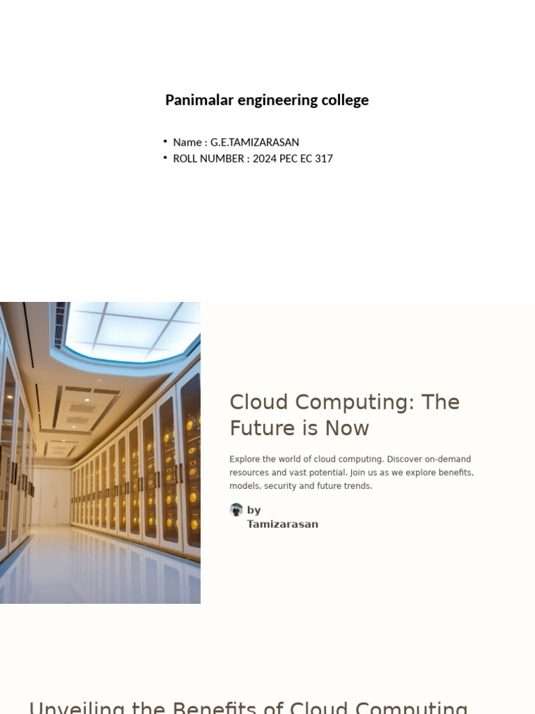 Cloud Computing The Future Is Now | PDF | Cloud Computing | Software As ...