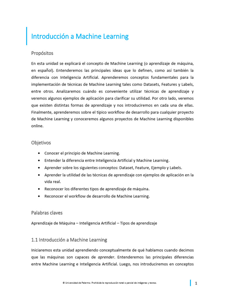 Introducción al Machine Learning y AI | PDF | Inteligencia artificial ...
