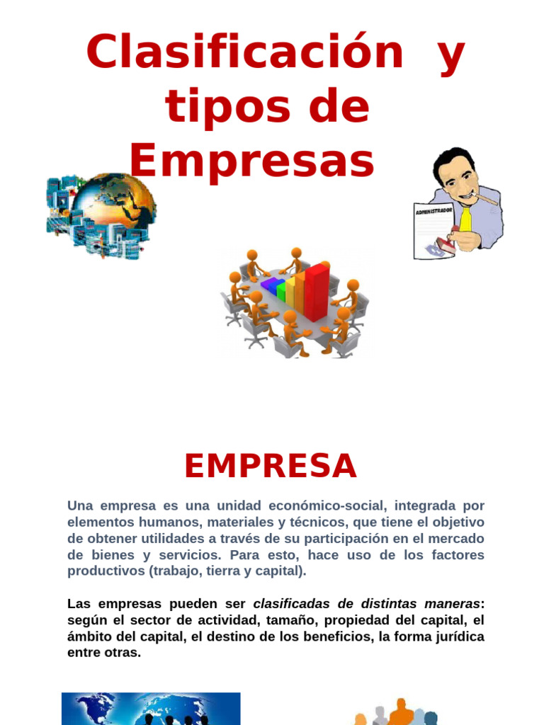 Clasificación y Tipos de Empresas | PDF | Business | Capital (economía)