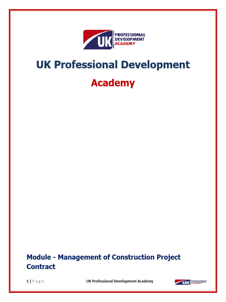 Construction Project Contract Management | PDF | Indemnity | Surety