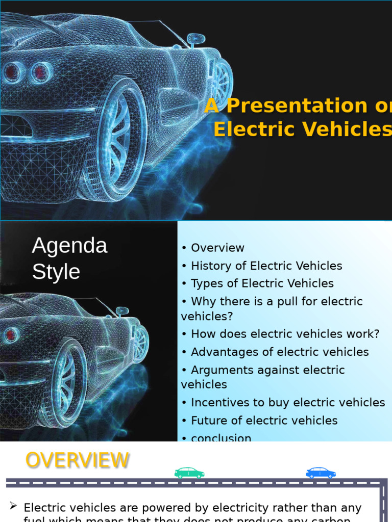 Electric Vehicles: Overview and Future | PDF | Electric Vehicle ...