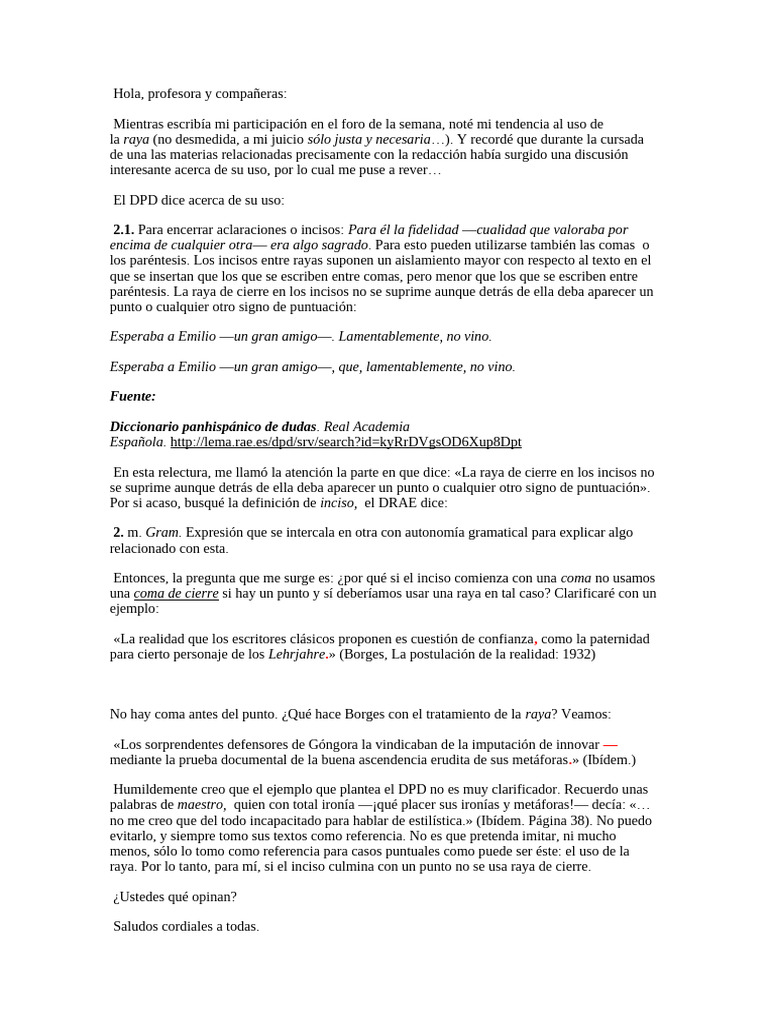 Uso de La Raya - Prof Artieda | PDF | Puntuación | Coma