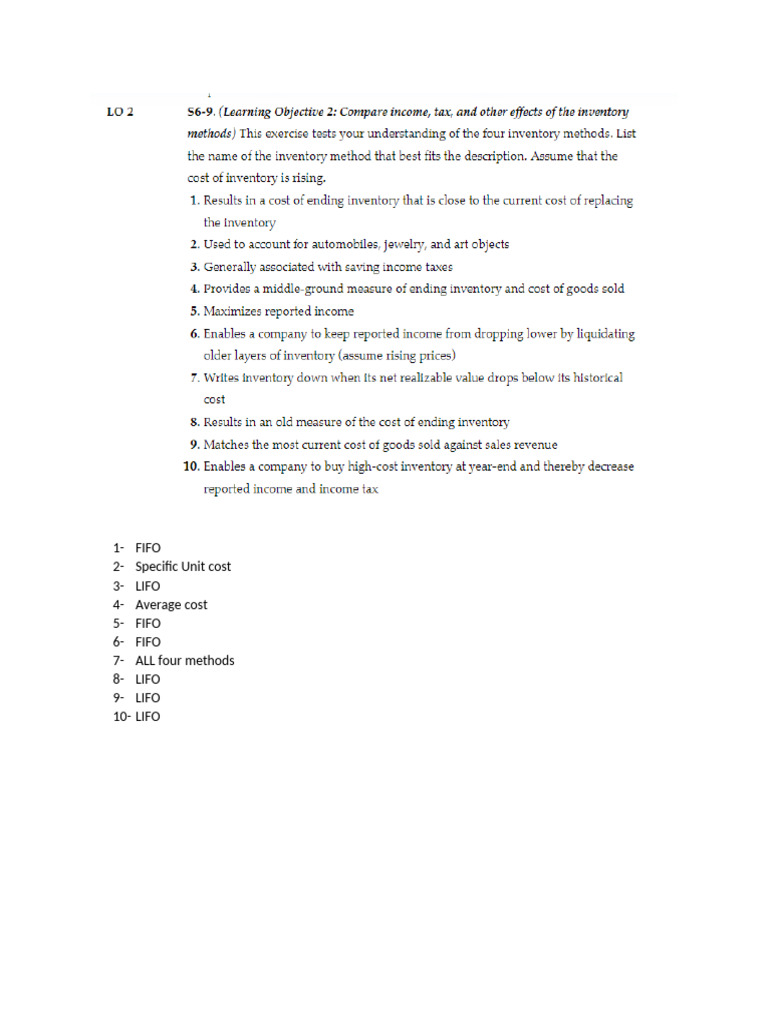 Inventory Valuation Methods Explained | PDF