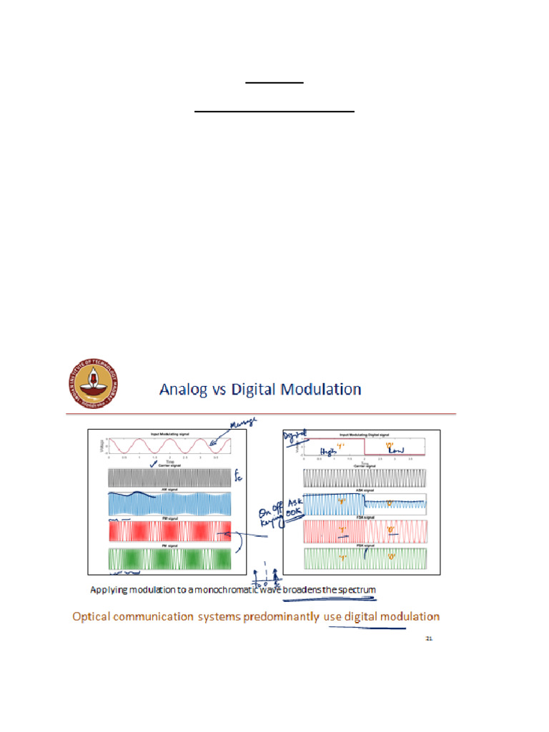 Analog vs Digital Modulation Explained | PDF | Modulation | Radio Spectrum