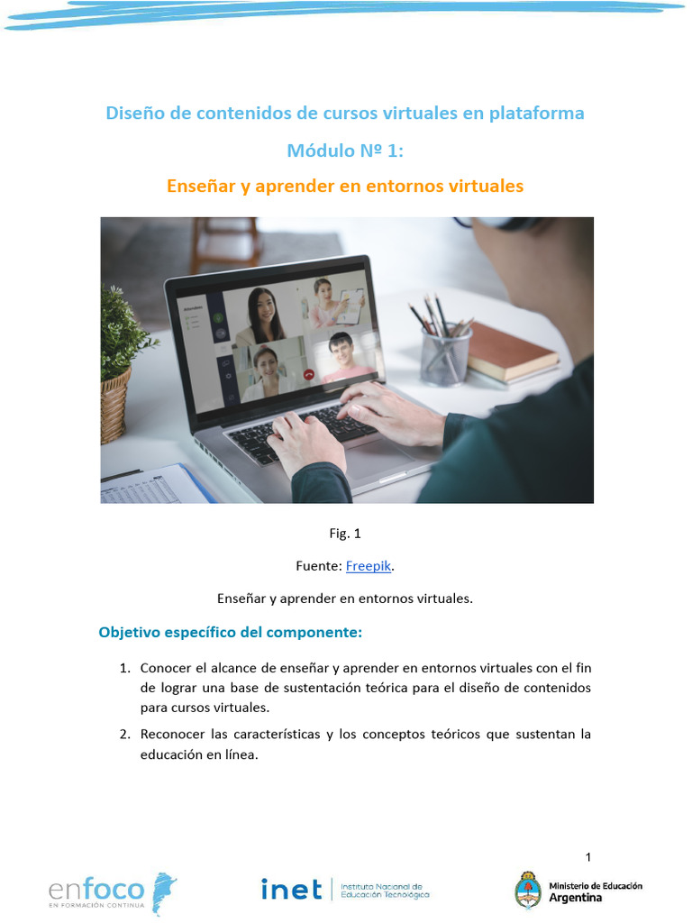 Material Descargable Módulo 1 Pdf Enseñando Aprendizaje