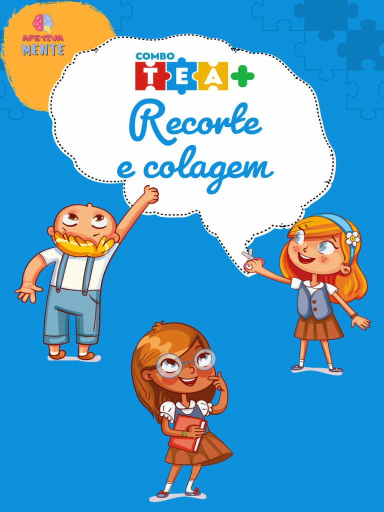 Atividades de Recorte e Colagem TEA | PDF | Aprendizado | Autismo