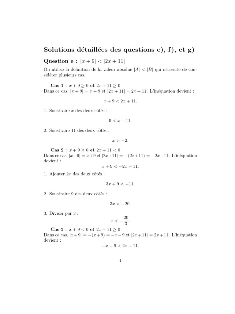 EXERCICES corriges 2 | PDF