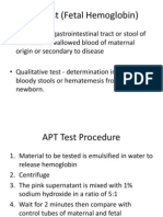 APT Test (Fetal Hemoglobin)