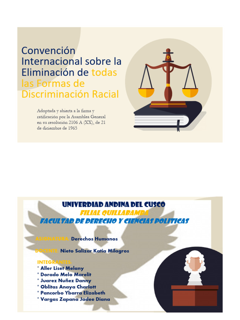 Eliminación de la Discriminación Racial | PDF | Convenio europeo de ...