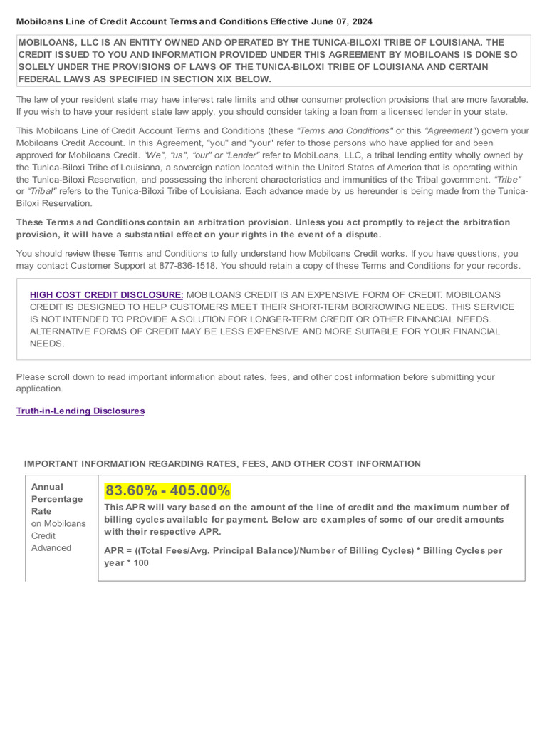 MD1499682499 MBL Terms | PDF | Credit Card | Annual Percentage Rate