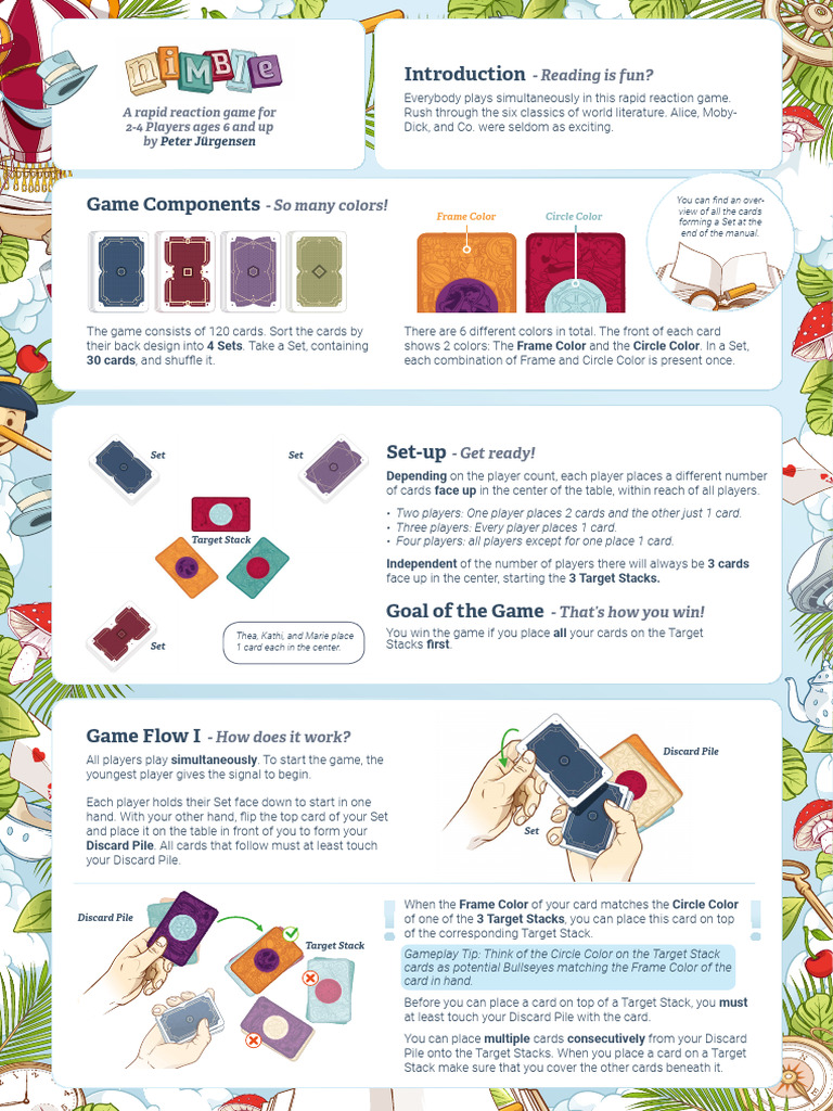 Nimble: Rapid Reaction Card Game | PDF | Playing Cards | Games Of ...