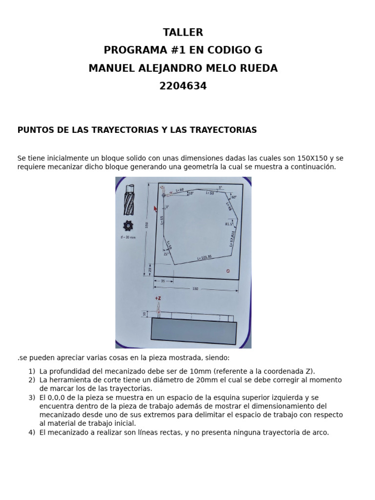 Taller CNC | PDF | Geometría