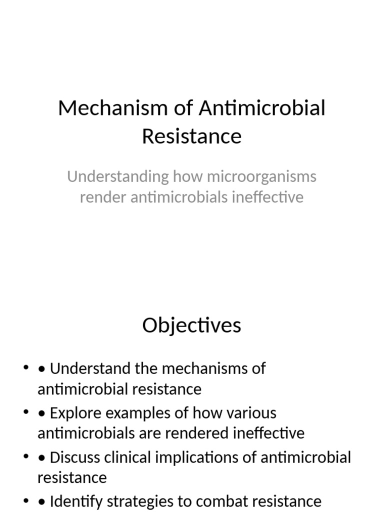 Mechanism of Antimicrobial Resistance (1)457 | PDF | Antimicrobial ...