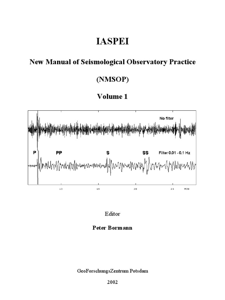 NMSOP Complete | PDF | Earthquakes | Seismology