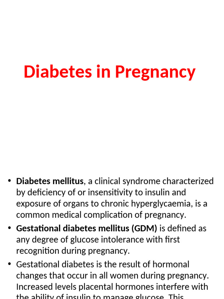 Managing Diabetes During Pregnancy | PDF | Diabetes | Gestational Diabetes