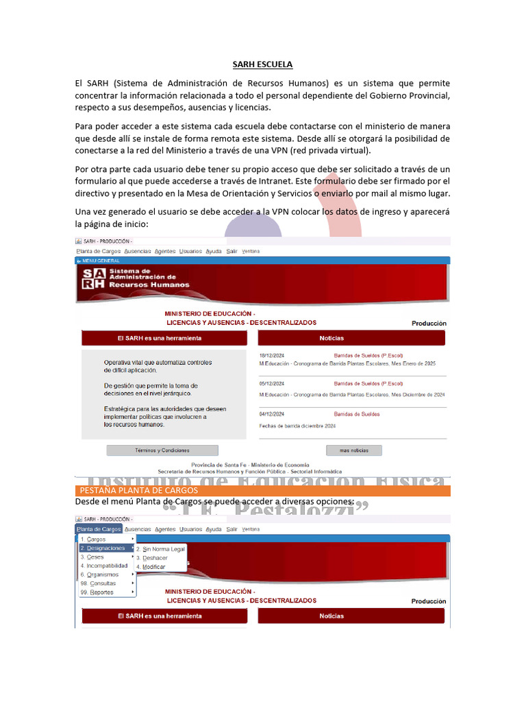 Sistema SARH para Escuelas | PDF | Red privada virtual