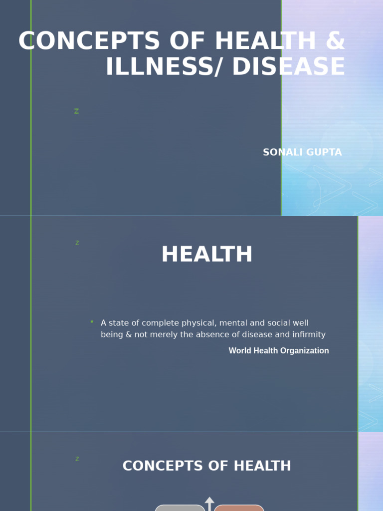Health and Disease Concepts Explained | PDF | Mental Health | Epidemiology