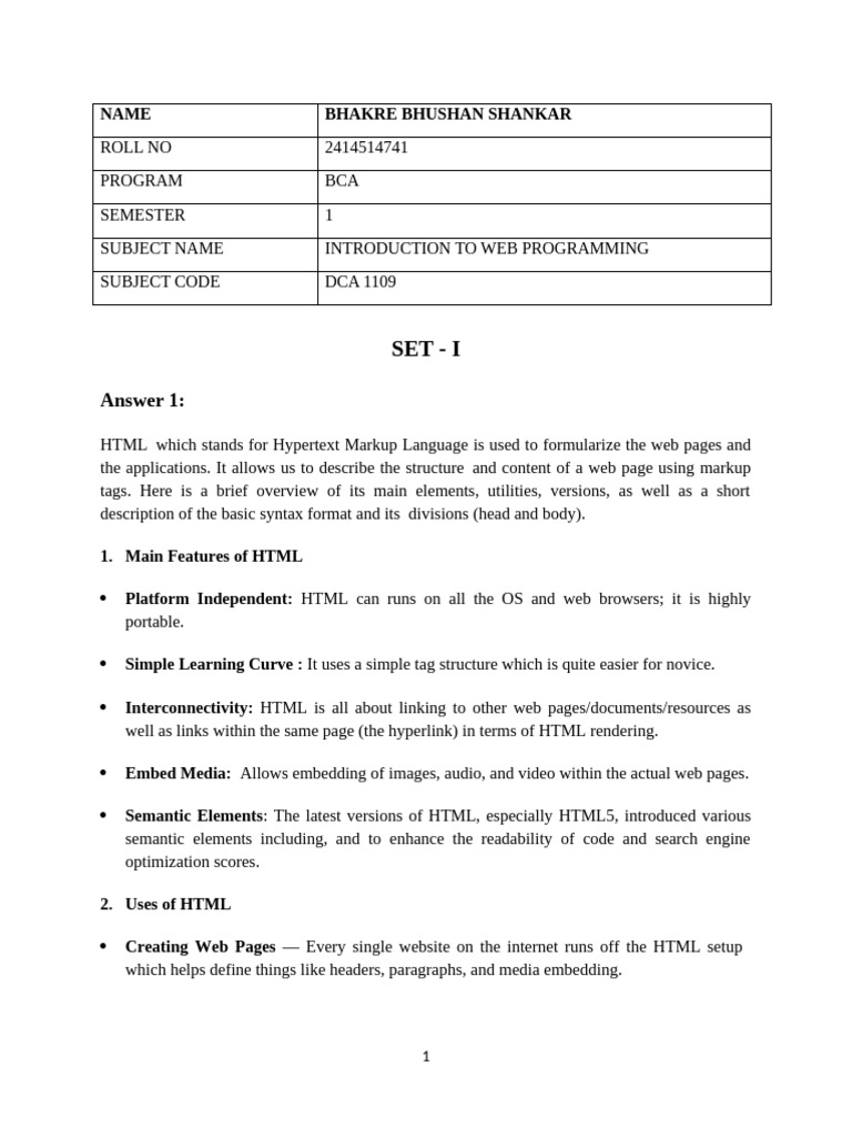 Introduction to HTML and CSS Basics | PDF | Html | World Wide Web