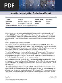 In preliminary report, NTSB details lead-up to fatal Bering Air crash