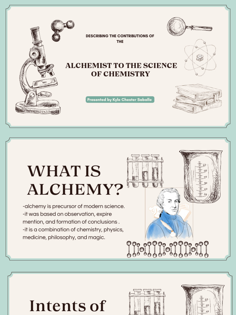 Alchemy's Role in Modern Chemistry | PDF | Chemistry | Alchemy