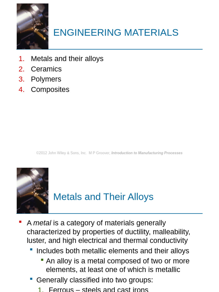 Overview of Engineering Materials | PDF | Stainless Steel | Steel
