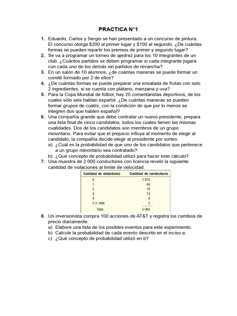 Practica N°1 | PDF