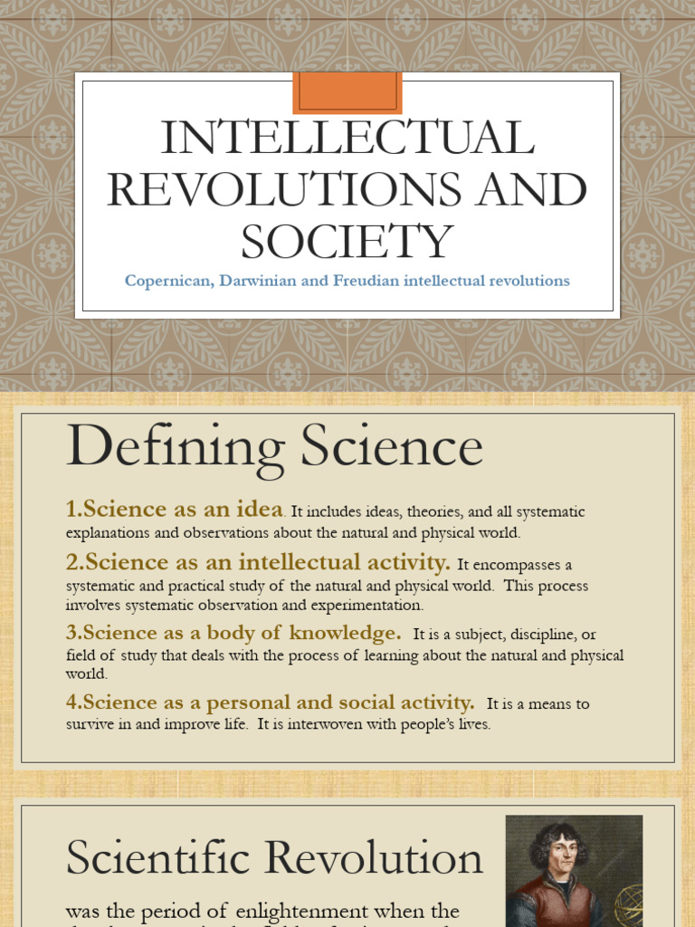 Intellectual Revolutions That Defined Society - ST in Building The ...