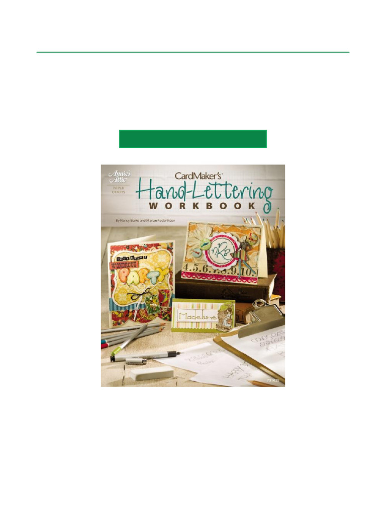 Currently Hot CardMaker's® Hand Lettering Workbook Scribd Full Download ...
