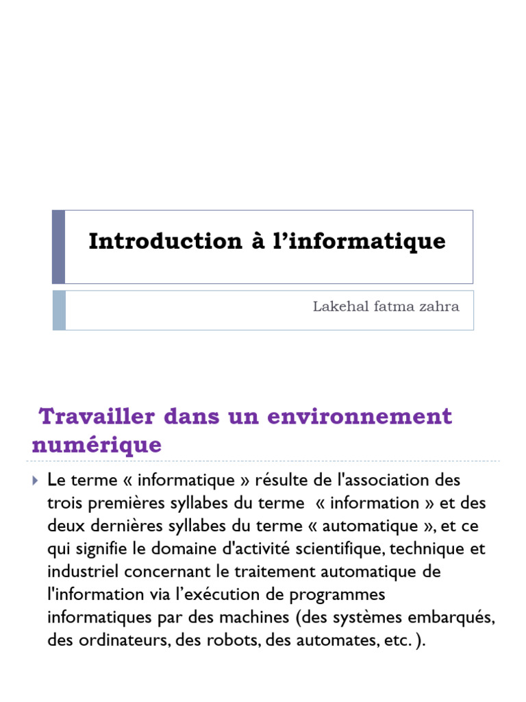Introduction à l'informatique et ses outils | PDF | Logiciel antivirus ...