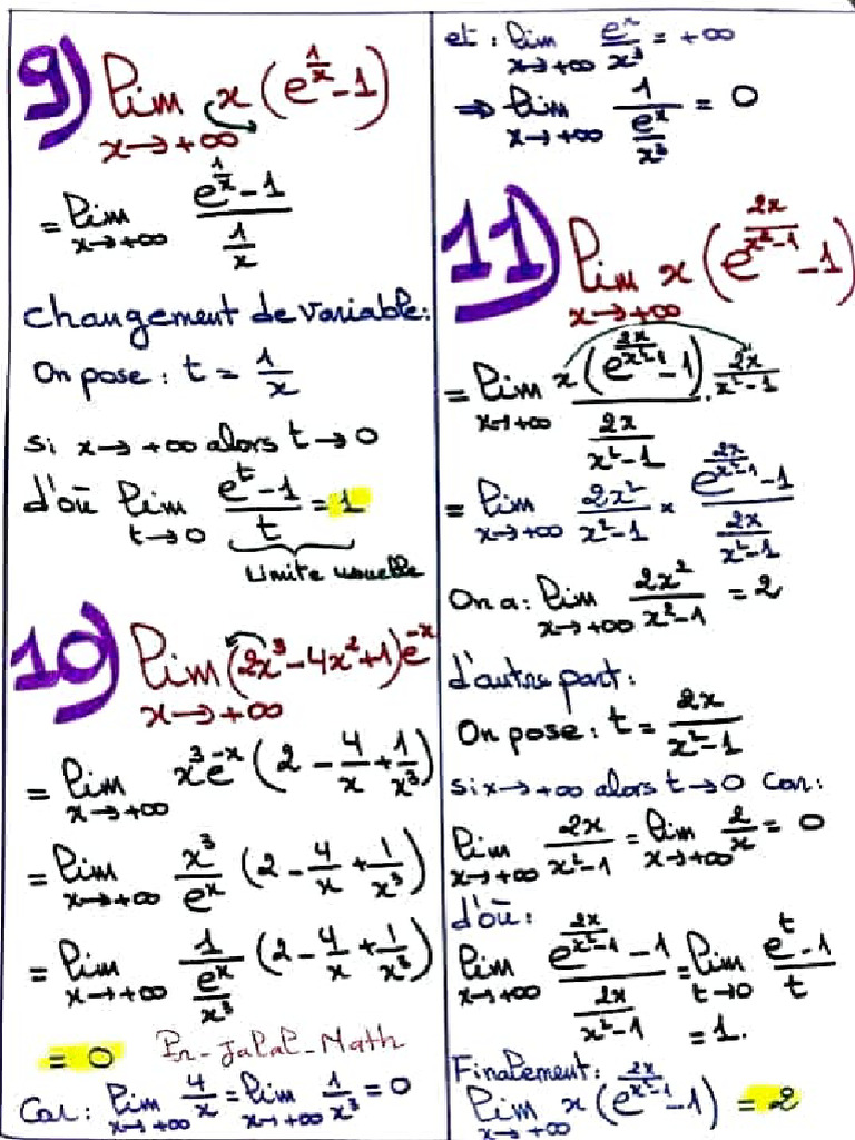 Limite exponentielle | PDF
