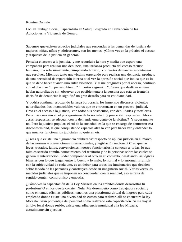Justicia y Capacitación en Violencia de Género | PDF | Justicia ...