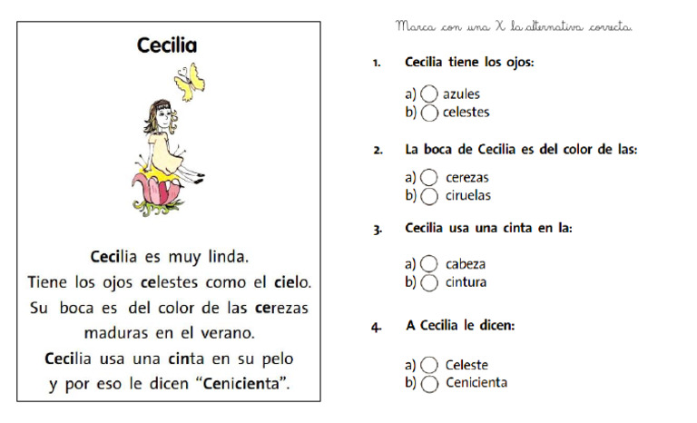 Lectura Comprensiva Ce Ci | PDF