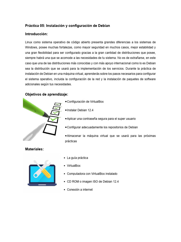 Instalación de Debian 12 en VirtualBox | PDF | Distribución de Linux ...