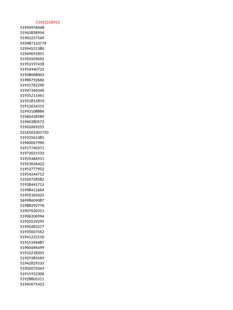 Comprehensive List of Product IDs | PDF